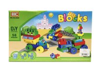 Bouw blokjes speelgoed set van 58 stuks - bouwstenen