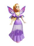 Dansende vlinder prinsesje pop fee met licht en muziek (26CM)