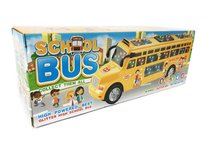 Schoolbus met Disco Led Lichtjes en Muziek - speelgoed busje 24CM