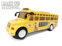 Schoolbus met Disco Led Lichtjes en Muziek - speelgoed busje 24CM