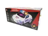 Politie auto - met geluid en lichtjes - Police flash speed car 25CM