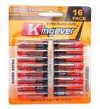 Kingever AAA batterij 16 in pak |voordeel pak!