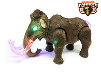 Dinosaurus speelgoed - mammoth - met licht en mammoet geluiden - 26CM