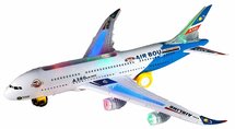 Airbus speelgoed vliegtuig A380 met licht en geluid 44cm