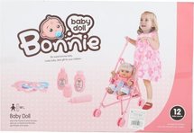 Baby Doll Bonnie met poppenwagen- inclusief accessoires