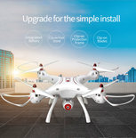 Syma X8SW Drone 2.4GHZ- FPV live HD camera voor Android & IOS - Auto landing en take off