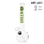 Bong Greenline cristal clear glas -H: 19cm Ø: 22mm