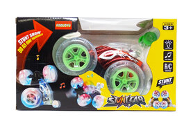 Rc stunt car - Acrobatische afstand bestuurbaar auto met 360º draaiende wielen - Oplaadbaar 17.5CM