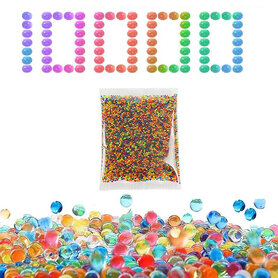 Gel balletjes mix kleur - 10.000 stuks -orbeez balletjes - water balletjes 7-8mm - gel blaster bal