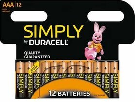 Duracell Alkaline AAA 1.5v batterijen - 12 stuks