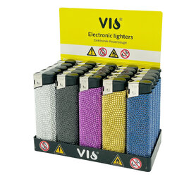 VIO Navulbare Klikaanstekers – 25 stuks in Tray (met Glitter Print)