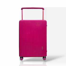 Bubule Hardcase koffers Donker roze extra groot  XL 78 cm - TSA Slot - brede handgreep