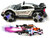 Rc auto 2.4GHZ Burn-out rook auto met echte rook en LED-lichtjes  met Geluid en oplaadbaar