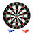Dartbord - incl. 6 dart pijlen - Ø 36.5 cm