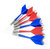 Dartbord - 6 dart pijlen - 30cm