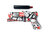 Gel Blaster- Elektrische pistool  - Red Graffiti  - compleet set incl. gel ballen - oplaadbaar - 37CM