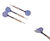 Dart arrow - 3 pieces of steel darts - Darts - incl. darts shafts and storage box - blue
