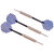 Dart arrow - 3 pieces of steel darts - Darts - incl. darts shafts and storage box - blue