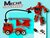 Mecha Fire Truck Optimus Prime  - DIY - Deformation robot en brandweerwagen - 2 in 1