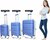 Travel suitcase - luggage - sapphire blue - silicone 65CM