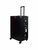 Black hard shell case, PC ABS aluminum 4 metal corners for protection 66 cm
