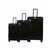 Black hard shell case, PC ABS aluminum 4 metal corners for protection 66 cm