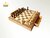 Chess Houten schaakbord set - 38x38cm - ingebouwde opberglade + Extra Koninginnen