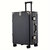 Black hard shell case, PC ABS aluminum 4 metal corners for protection 66 cm