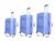 Koffers - Luxe - Set van 3 - Licht Blauw - 55/65/75 cm 3 delig set - 100% polypropyleen - editie 2025