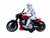 Race motorfiets speelgoed - met sirene en licht  - frictie aandrijving rood