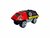 DIE-CAST - Vrachtwagen brandweerauto's - autotransporter + 2 mini auto's 3in1