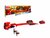 DIE-CAST - Vrachtwagen brandweerauto's - autotransporter + 2 mini auto's 3in1