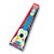 Gitaar met giraf print - blauw 54cm