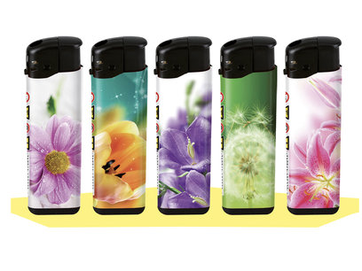 Klik aanstekers (50 stuks in tray ) navulbaar- Unilite Sleeve deal aanstekers met bloemen bedrukking Klik aanstekers (50 stuks in tray ) navulbaar- Unilite Sleeve deal aanstekers met bloemen bedrukking