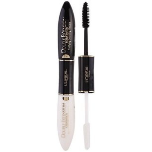 L'Oreal Paris Double Extension Fortifying Extending Mascara - Extra Black - 2x6ml L'Oreal Paris Double Extension Fortifying Extending Mascara - Extra Black - 2x6ml