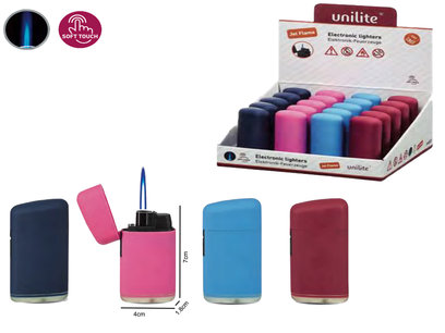Jet Flame aanstekers - Wind aansteker - Turbo lighter- 20 stuks in display - 360° Soft print Jet Flame aanstekers - Wind aansteker - Turbo lighter- 20 stuks in display - 360° Soft print