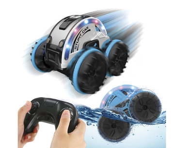Rc stunt auto & boot 2in1 Amphibious - 2.4Ghz 4WD - verwisselbare banden - LED Lights, Waterproof Rc stunt auto & boot 2in1 Amphibious - 2.4Ghz 4WD - verwisselbare banden - LED Lights, Waterproof