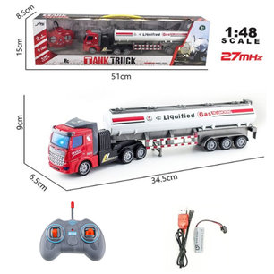 Rc Tankwagen - Oil Tank Gas Truck - 1:46 27MHZ - afstand bestuurbaar tankwagen - Oplaadbaar Rc Tankwagen - Oil Tank Gas Truck - 1:46 27MHZ - afstand bestuurbaar tankwagen - Oplaadbaar