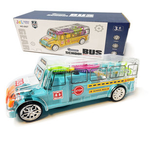 Schoolbus speelgoed - GearWheel - met lichtjes en muziek - rijdt all round - 20CM Schoolbus speelgoed - GearWheel - met lichtjes en muziek - rijdt all round - 20CM