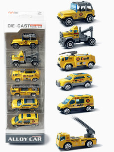 Mini werkvoertuigen set 6 stuks - model auto's Die Cast - mini alloy voertuigen mix set Mini werkvoertuigen set 6 stuks - model auto's Die Cast - mini alloy voertuigen mix set