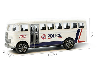 Politiebus - Speelgoed politie busje Die Cast voertuig- pull-back drive - 13.5CM Politiebus - Speelgoed politie busje Die Cast voertuig- pull-back drive - 13.5CM