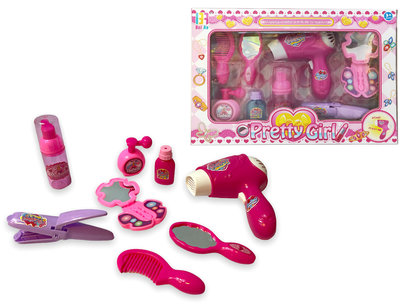 Speelgoed make up set - Beauty set met accessoires en Föhn - Pretty Girl Speelgoed make up set - Beauty set met accessoires en Föhn - Pretty Girl
