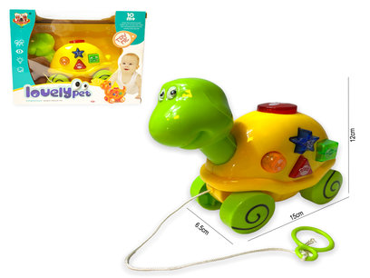 Speelgoed trekdier schildpad - met geluid en lichtjes - Lovely pet turtle - 15cm Speelgoed trekdier schildpad - met geluid en lichtjes - Lovely pet turtle - 15cm