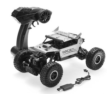 RC 2.4GHz Monster 4WD METAL CRAWLER 1:18 |rc auto silver RC 2.4GHz Monster 4WD METAL CRAWLER 1:18 |rc auto silver