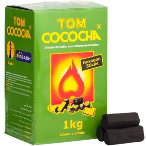 Tom Cococha Hexagon 1KG kooltjes - kolen voor waterpijp  - hookah coal