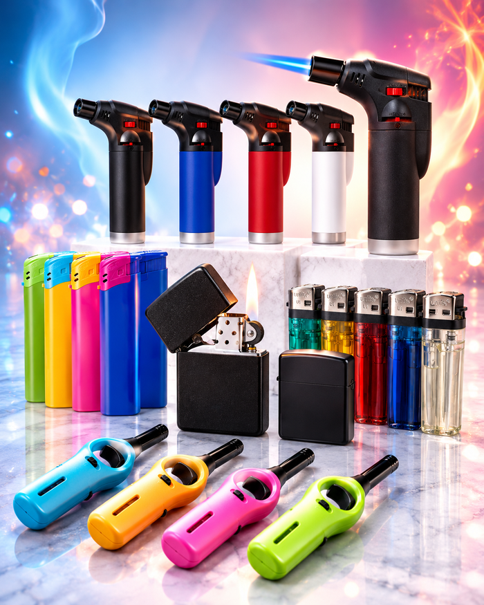 All types of lighters